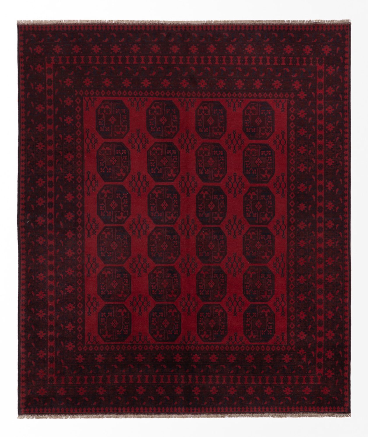 Afghan Rug - Filpa - 300 x 250 cm - red