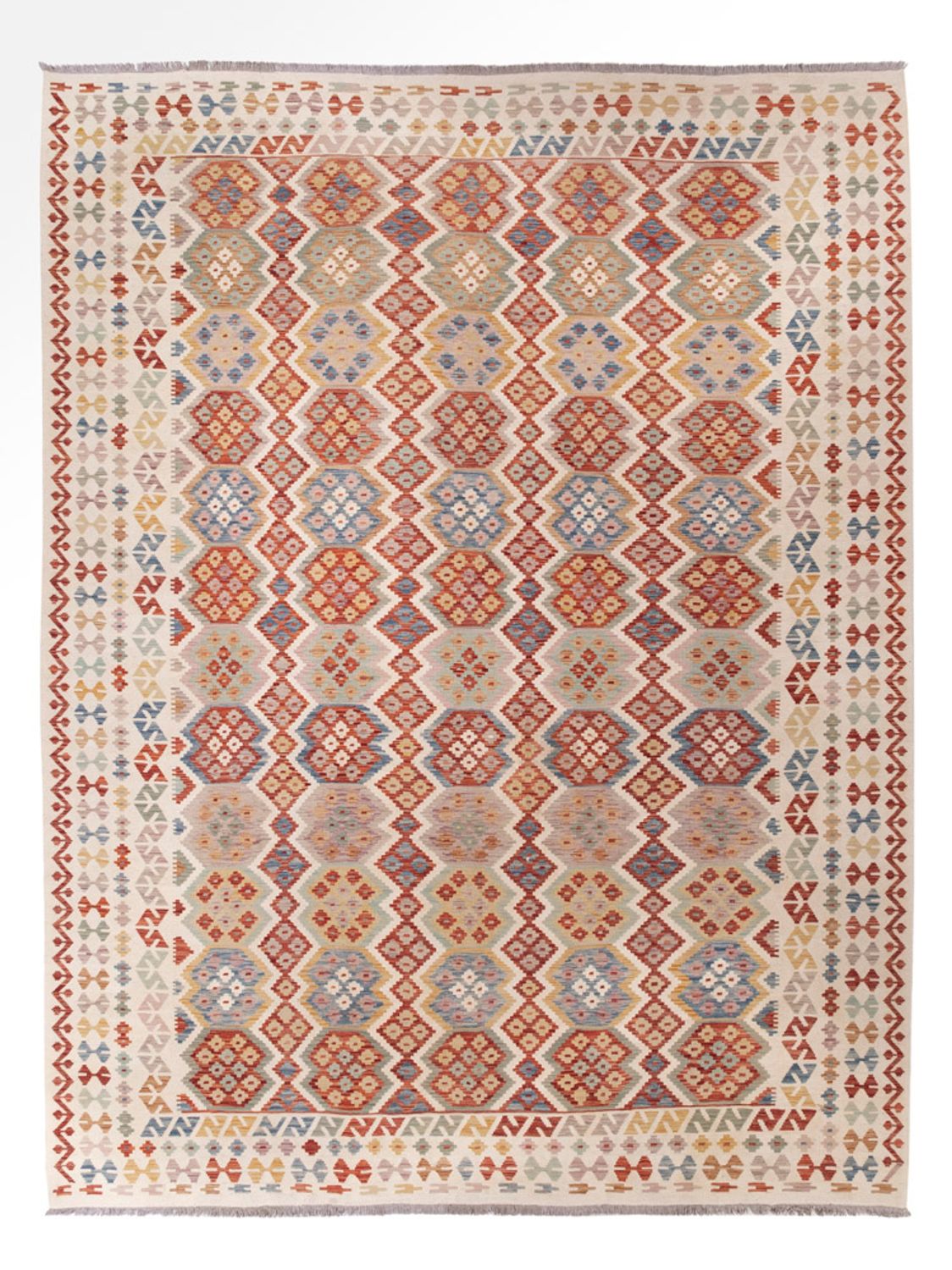 Kelim Rug - Splash - 403 x 306 cm - colorful