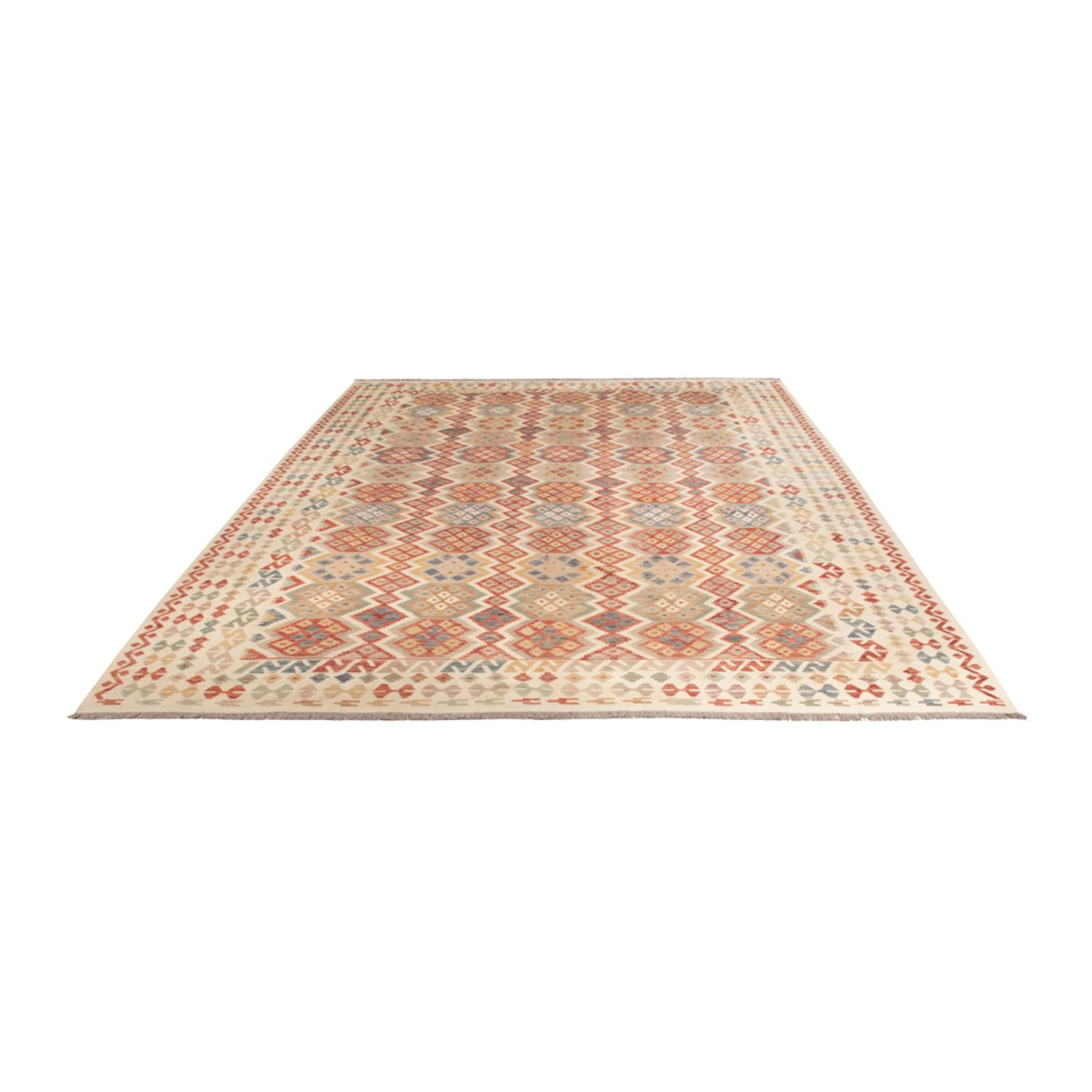 Kelim Rug - Splash - 403 x 306 cm - colorful