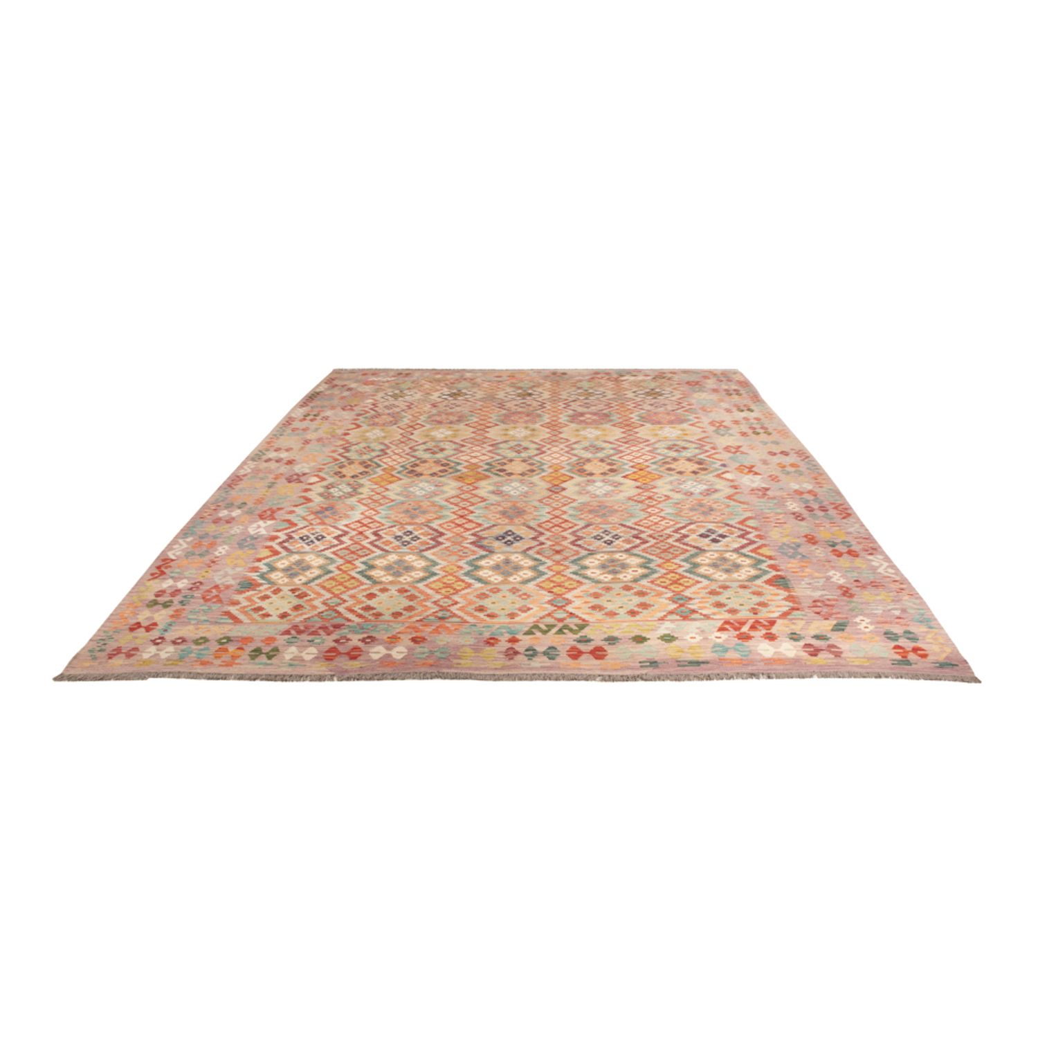 Kelim Rug - Splash - 403 x 314 cm - colorful