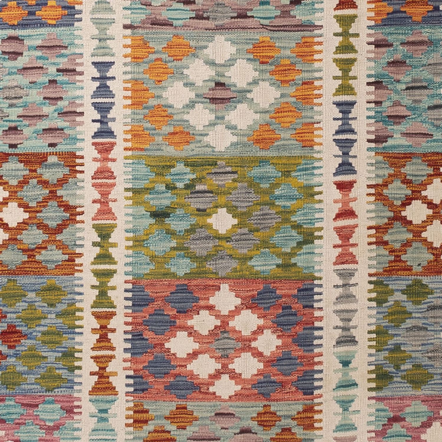 Kelim Rug - Splash - 352 x 251 cm - colorful