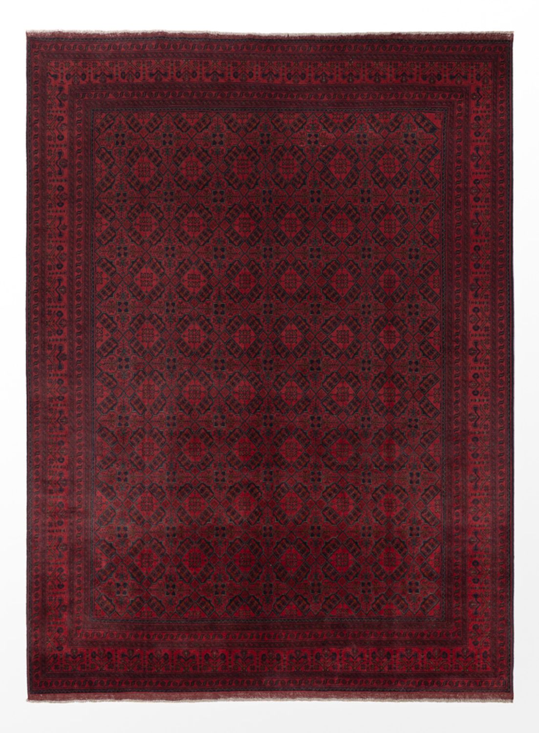 Afghánský koberec - Kunduz - 346 x 250 cm - červená