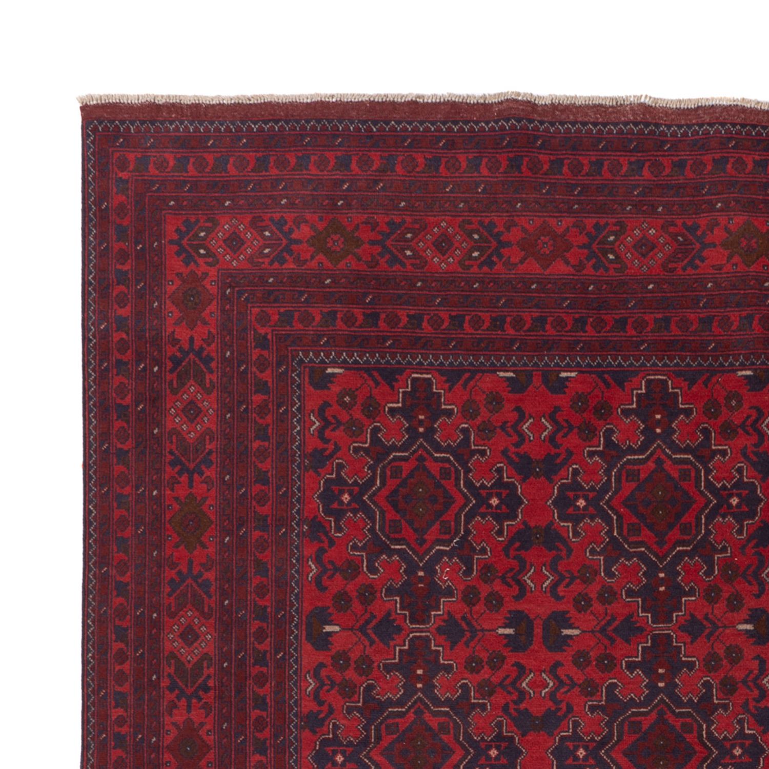 Afghánský koberec - Kunduz - 345 x 248 cm - červená