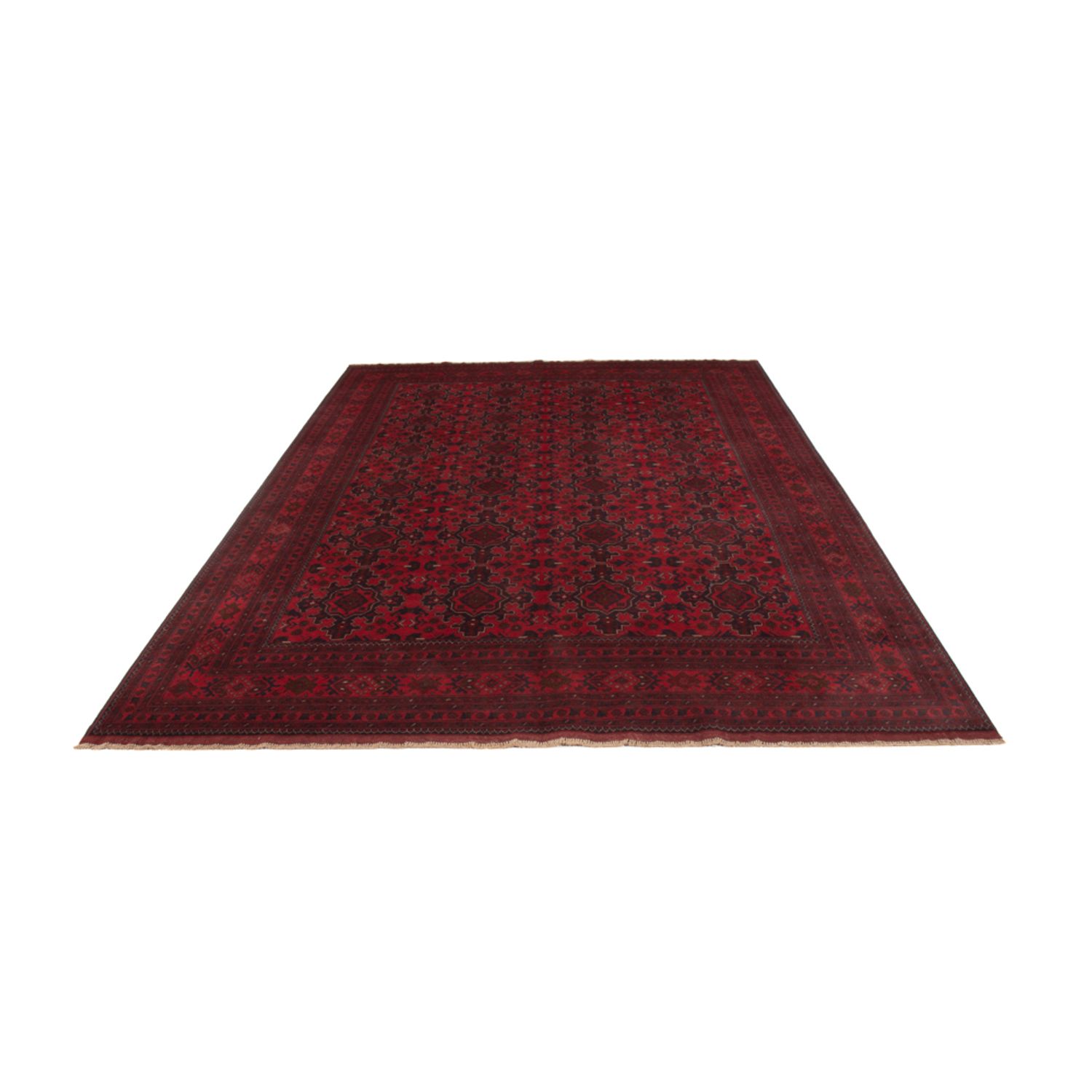 Afghánský koberec - Kunduz - 345 x 248 cm - červená