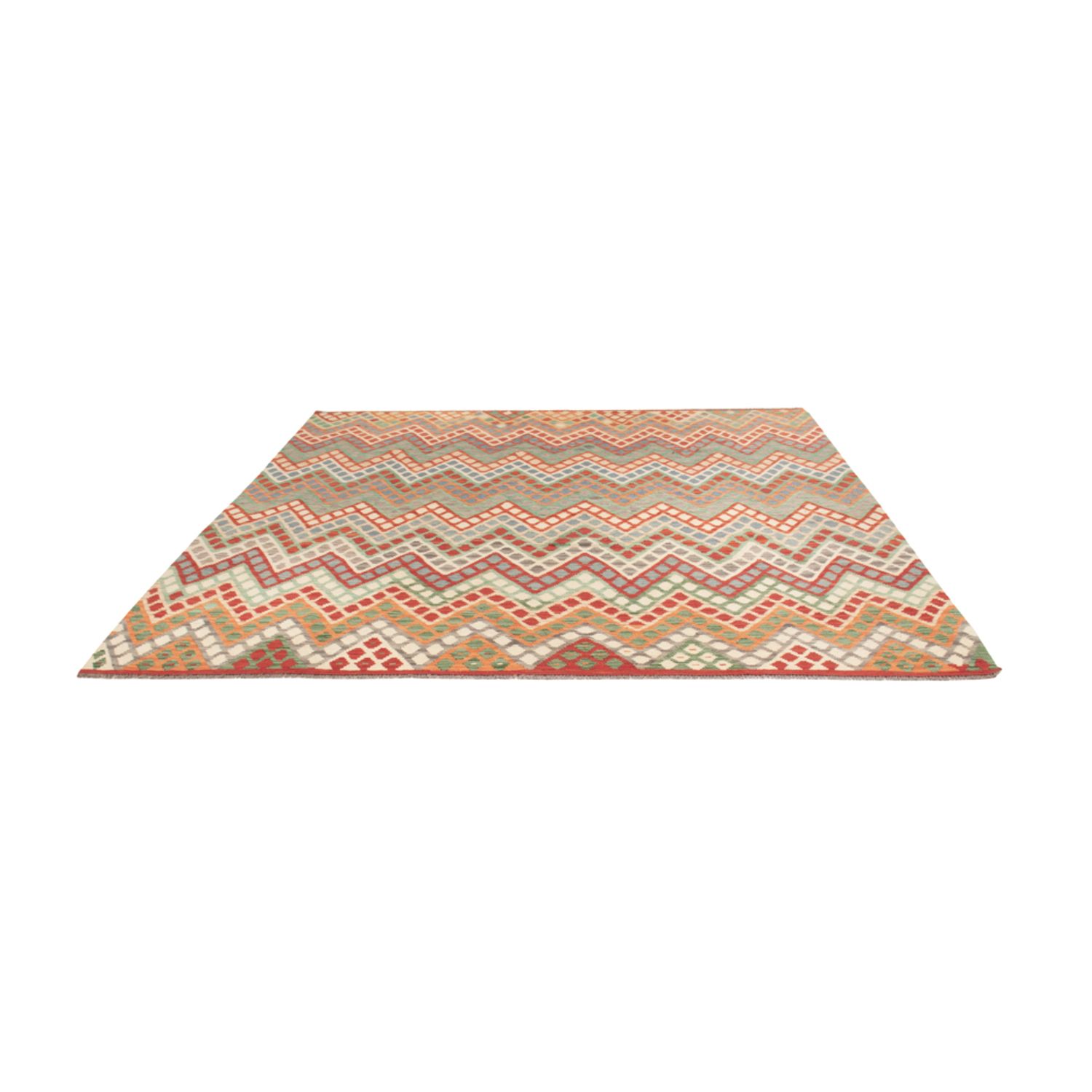 Kelim Rug - Splash - 285 x 263 cm - colorful