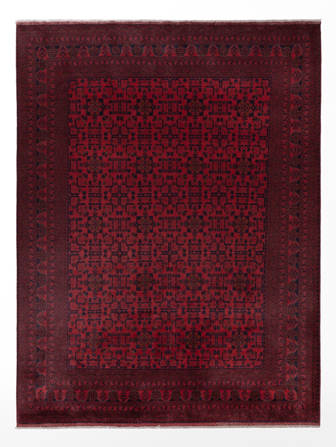 Afgański dywan - Kunduz - 351 x 254 cm - czerwony