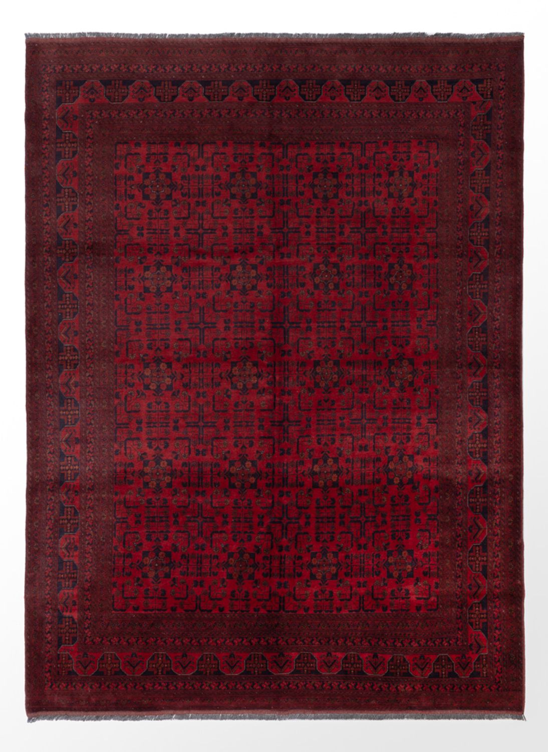 Afghánský koberec - Kunduz - 344 x 255 cm - červená
