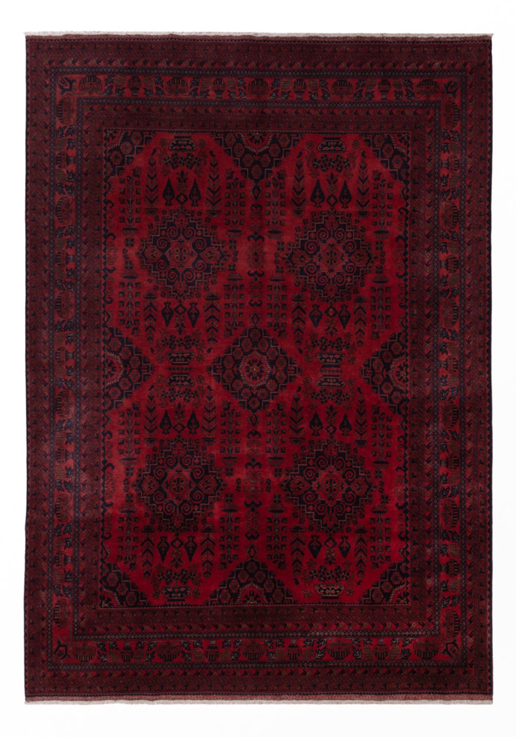 Afghánský koberec - Kunduz - 361 x 251 cm - červená