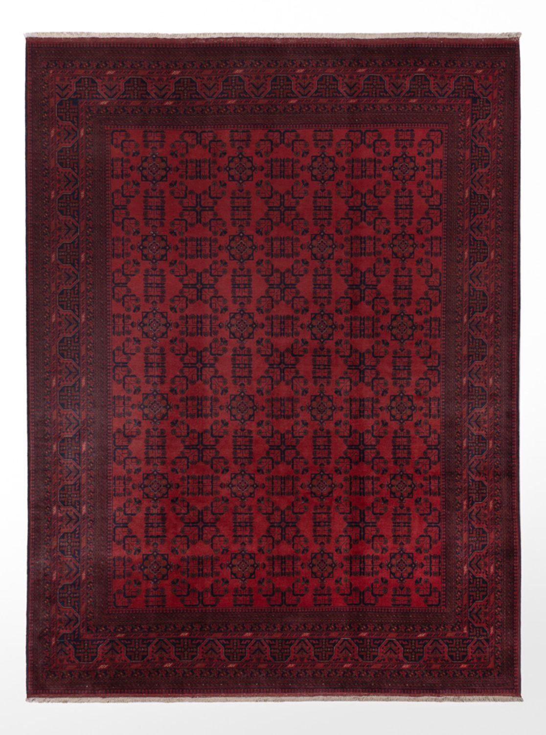 Afghánský koberec - Kunduz - 341 x 251 cm - červená