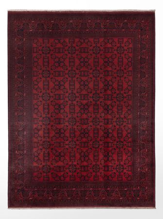 Afghánský koberec - Kunduz - 341 x 251 cm - červená