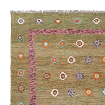 Tapete Kelim - Splash - 303 x 258 cm - verde