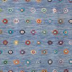Dywan Kelim - Splash - 352 x 243 cm - niebieski