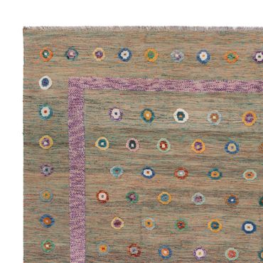 Tapete Kelim - Splash - 394 x 313 cm - verde