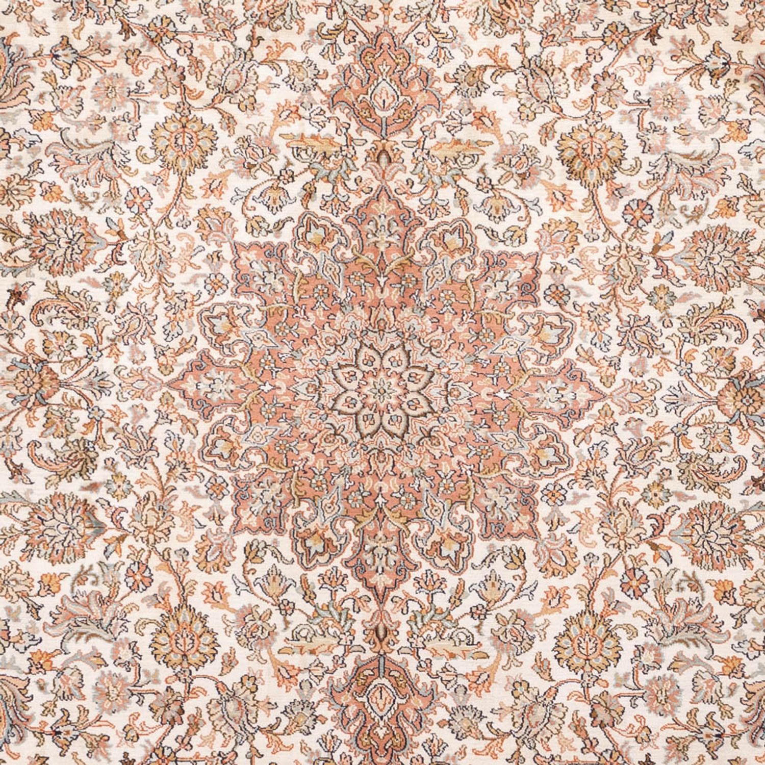 Sidenmatta - Kashmir Silk - 314 x 219 cm - beige