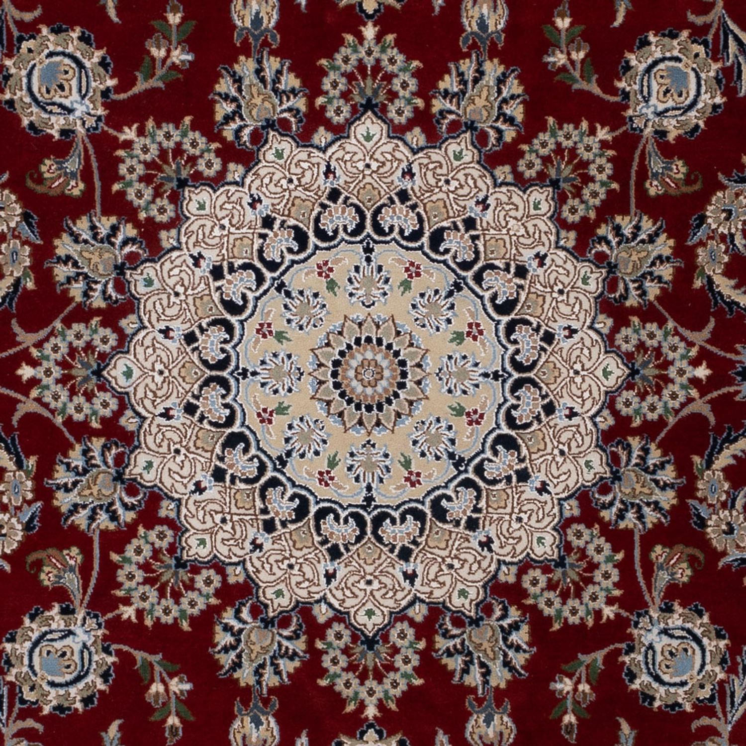 Orientalny dywan - Nain - Indus - 303 x 200 cm - ciemna czerwień