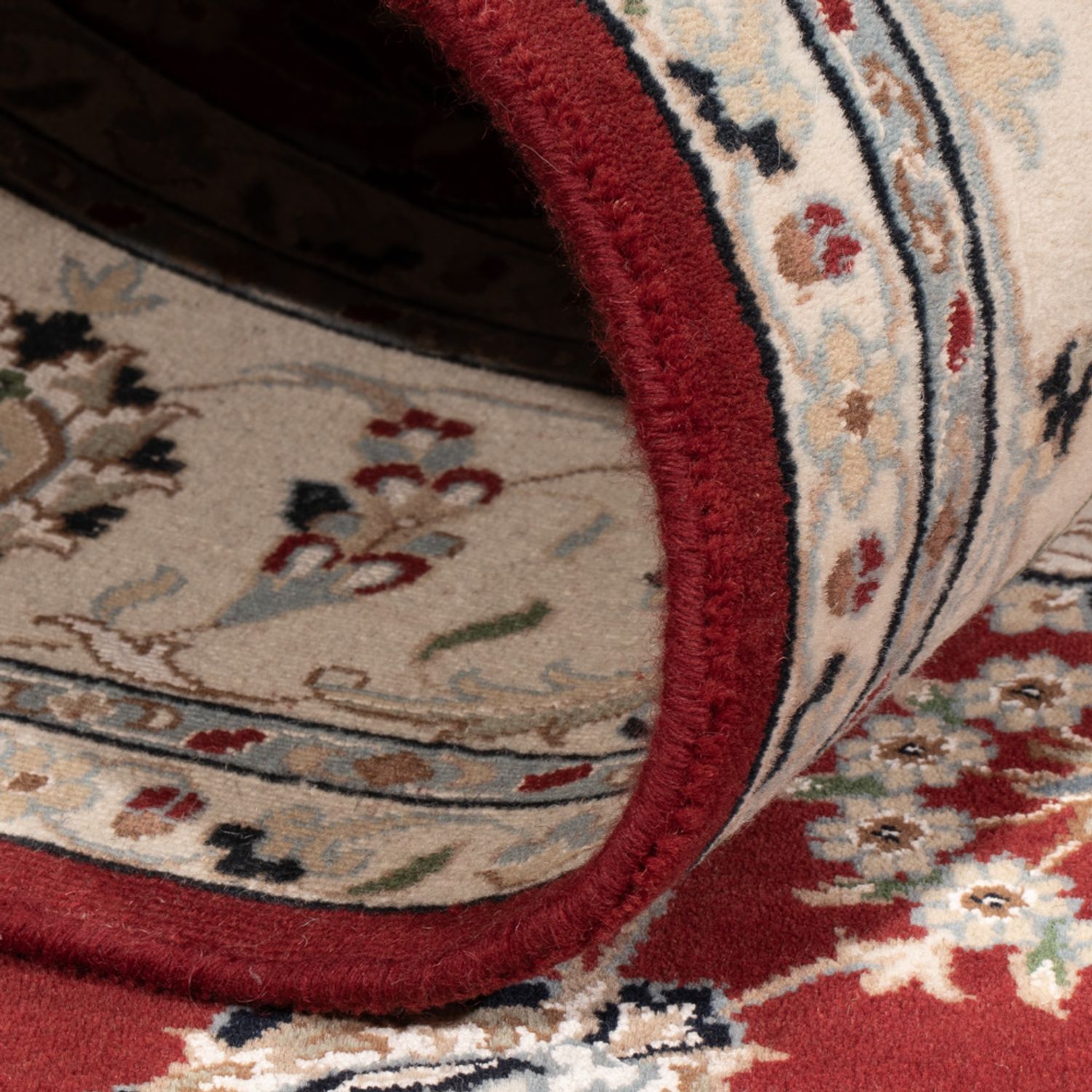Orientalny dywan - Nain - Indus - 303 x 200 cm - ciemna czerwień