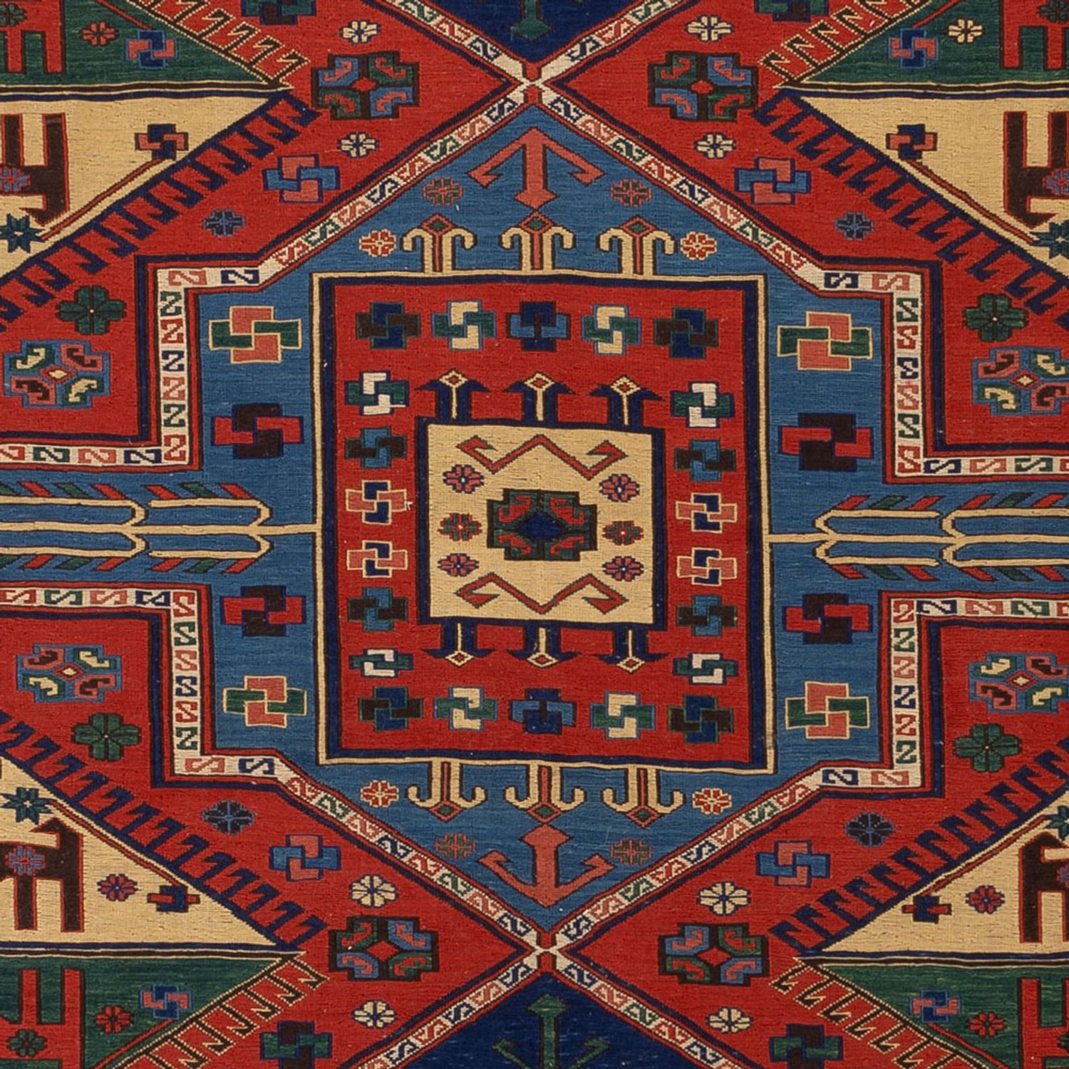 Kelim Rug - Oriental - Soumak - 276 x 205 cm - red