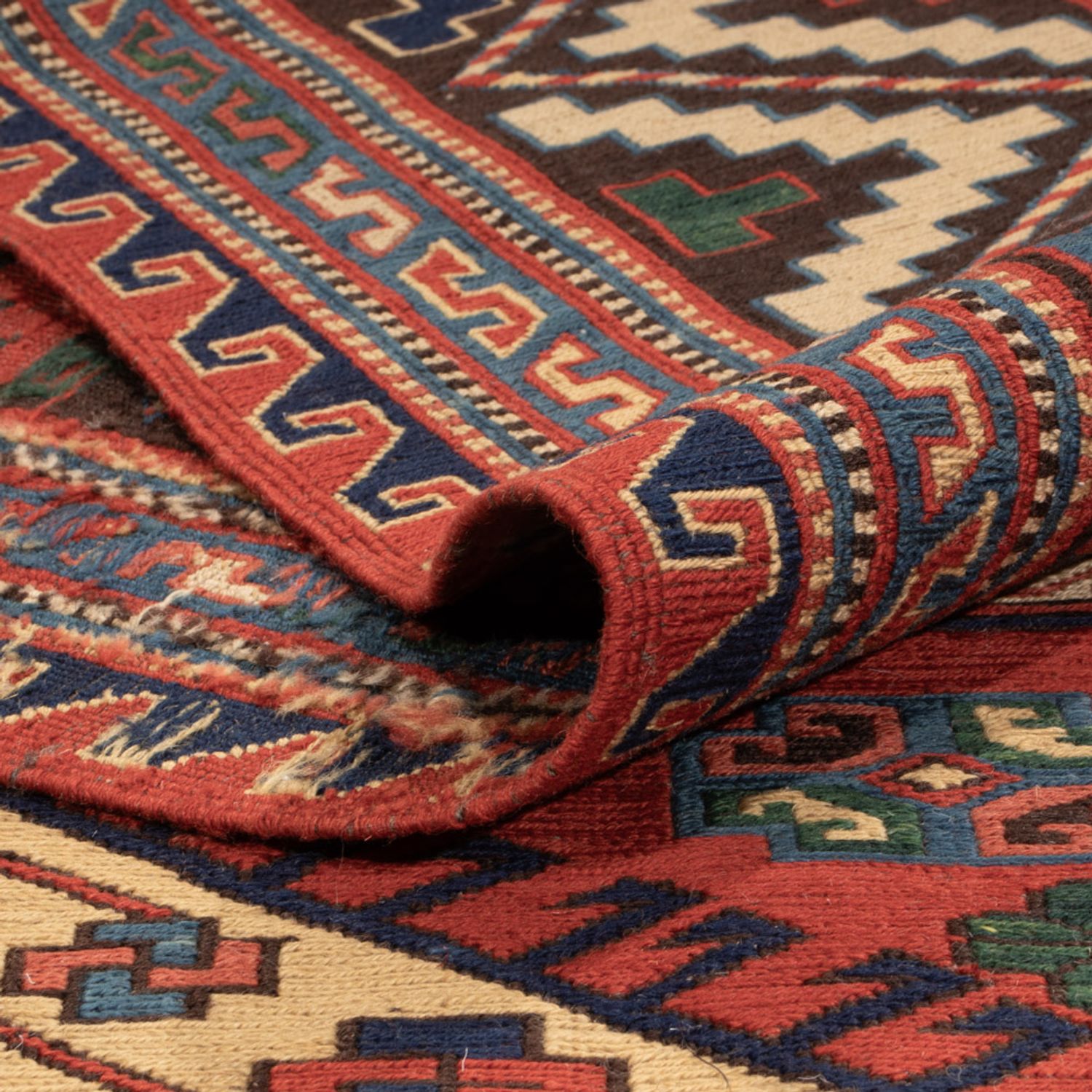 Kelim Rug - Oriental - Soumak - 276 x 205 cm - red