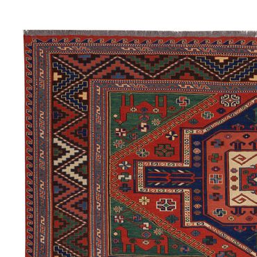 Tapete Kelim - Oriental - Soumak - 276 x 205 cm - vermelho