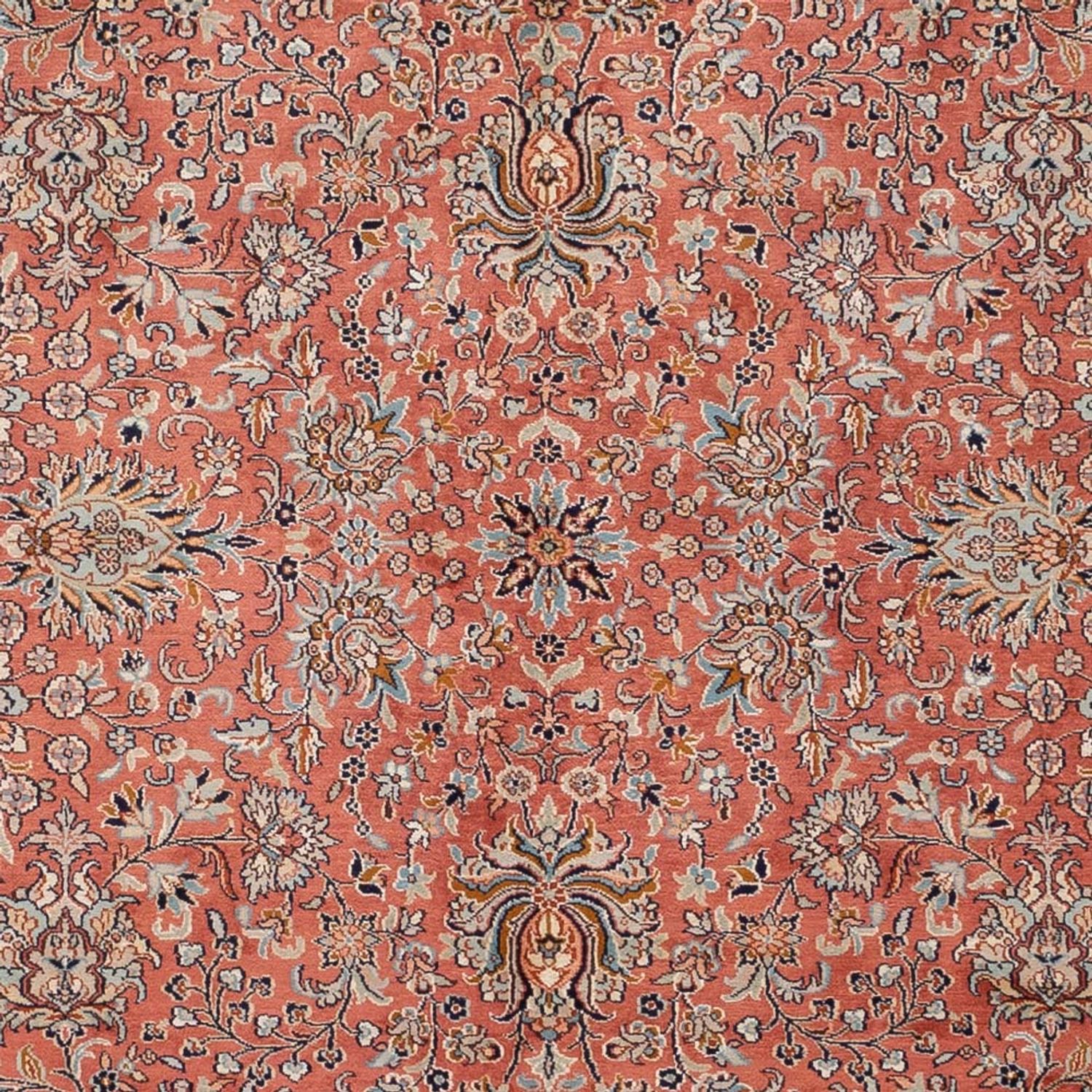 Sidenmatta - Kashmir Silk - 268 x 184 cm - ljusröd
