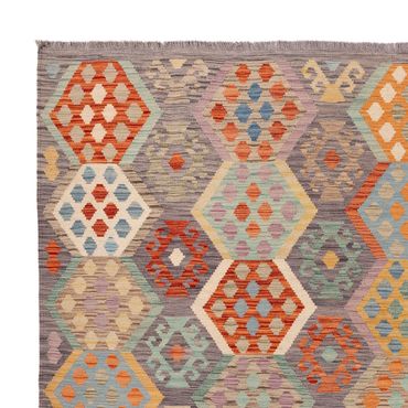 Tapete Kelim - Splash - 294 x 252 cm - multicolorido