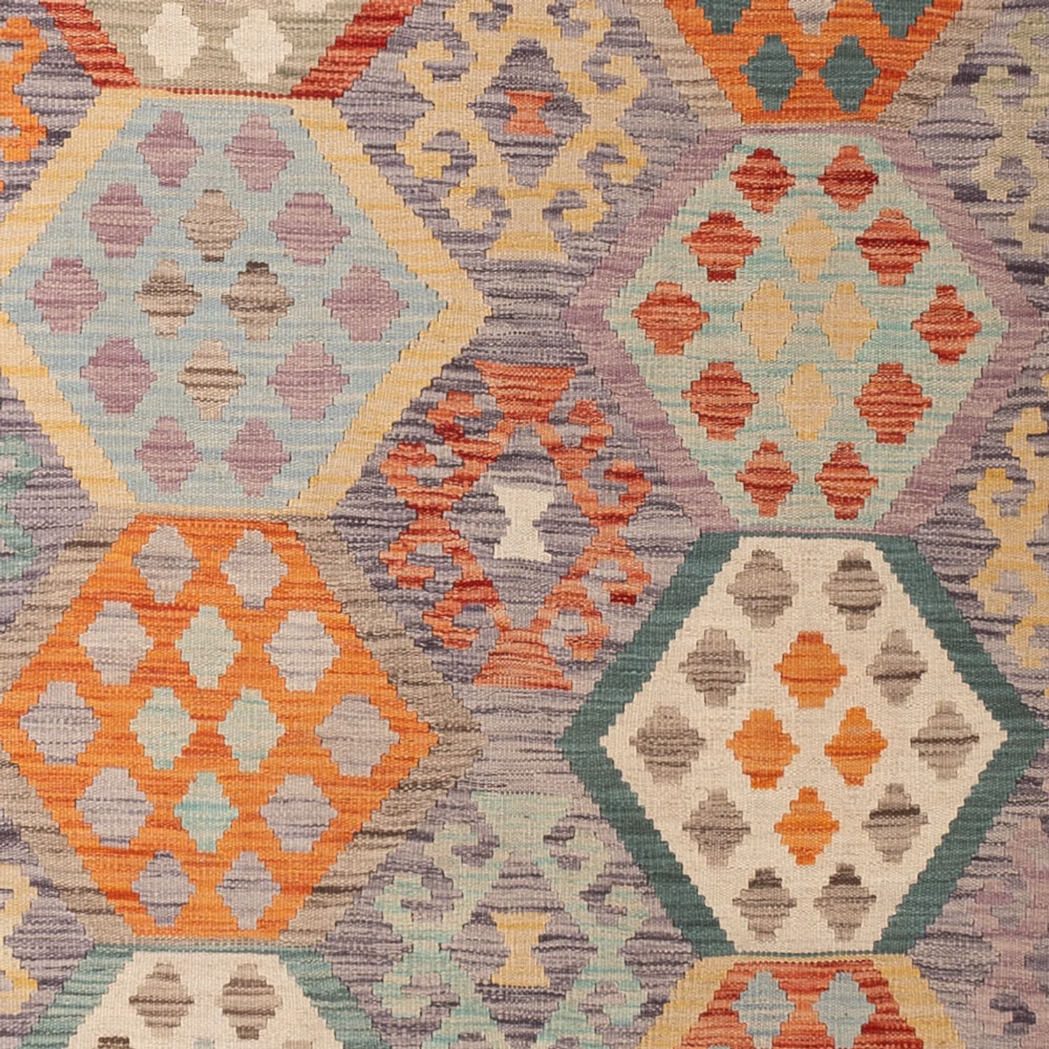 Kelim Rug - Splash - 292 x 197 cm - multicolored