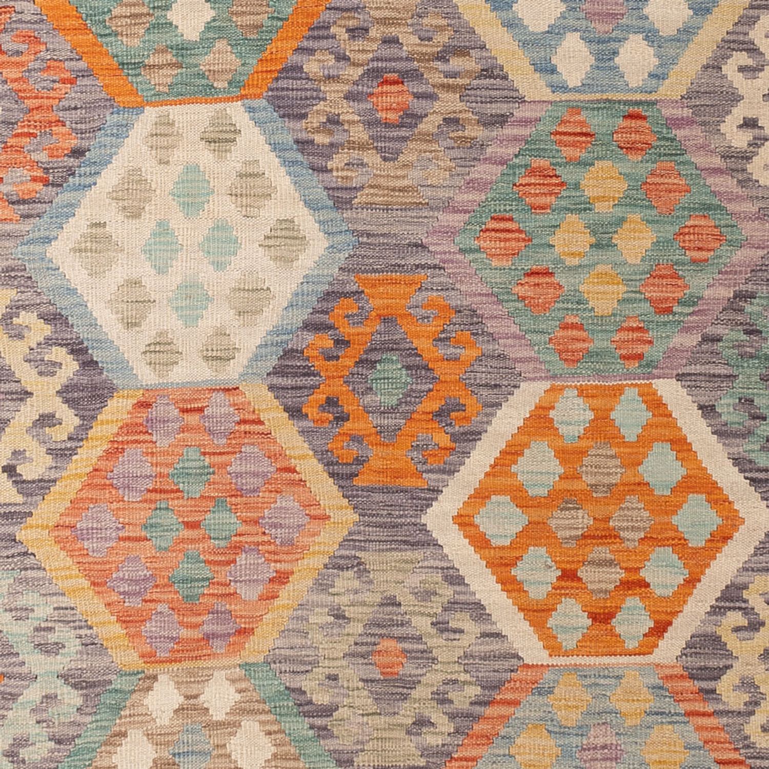 Kelim Rug - Splash - 298 x 199 cm - multicolored