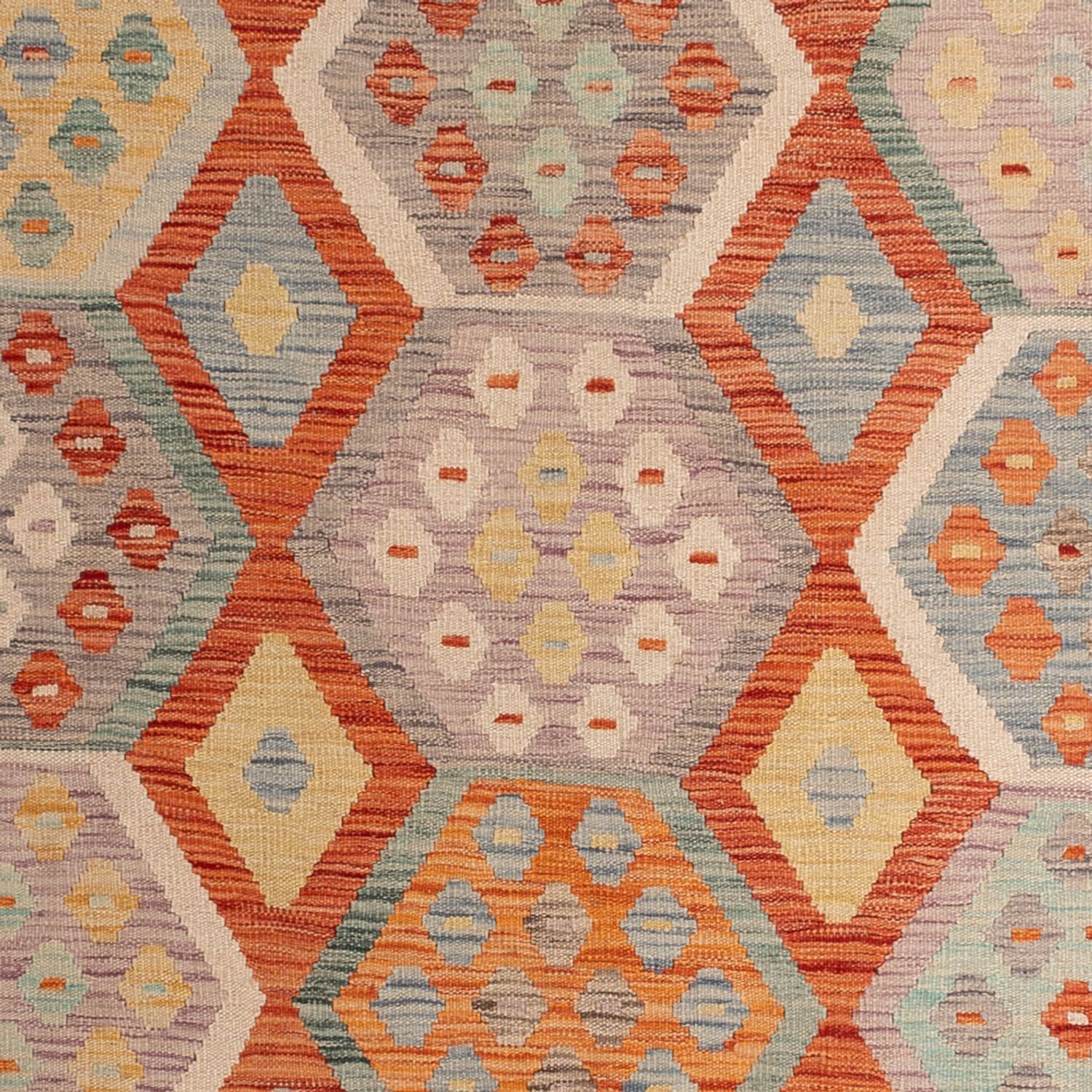 Kelim tapijt - Splash - 289 x 200 cm - veelkleurig