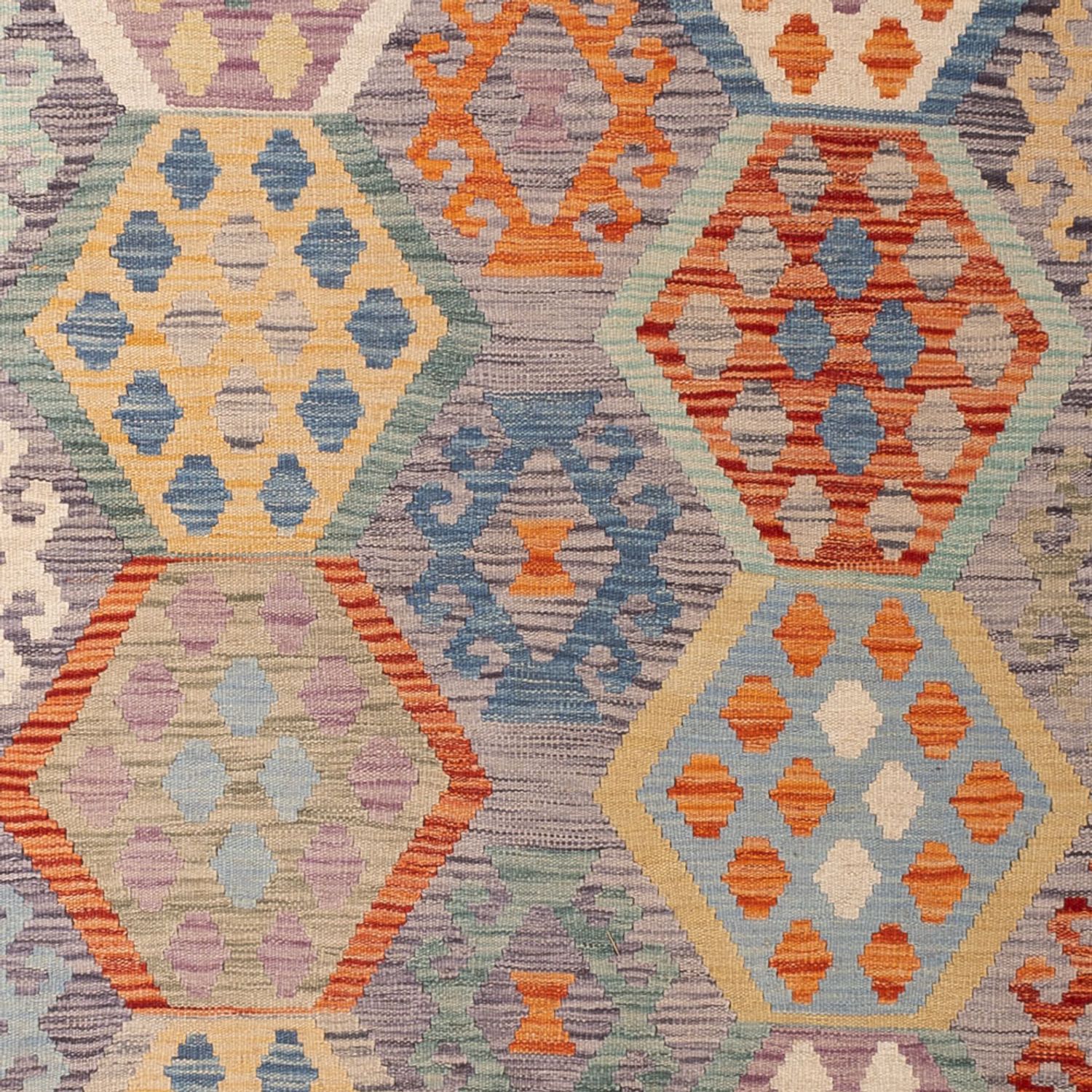 Kelim Rug - Splash - 296 x 205 cm - multicolored