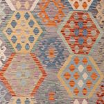 Kelim Rug - Splash - 296 x 205 cm - multicolored