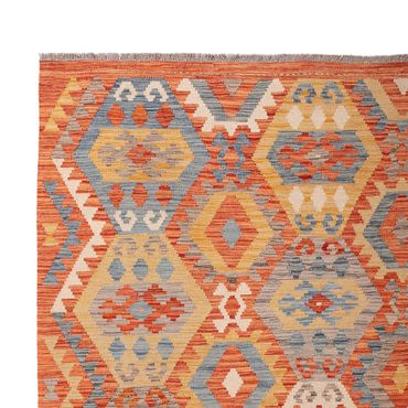 Kelim Rug - Splash - 303 x 203 cm - multicolored