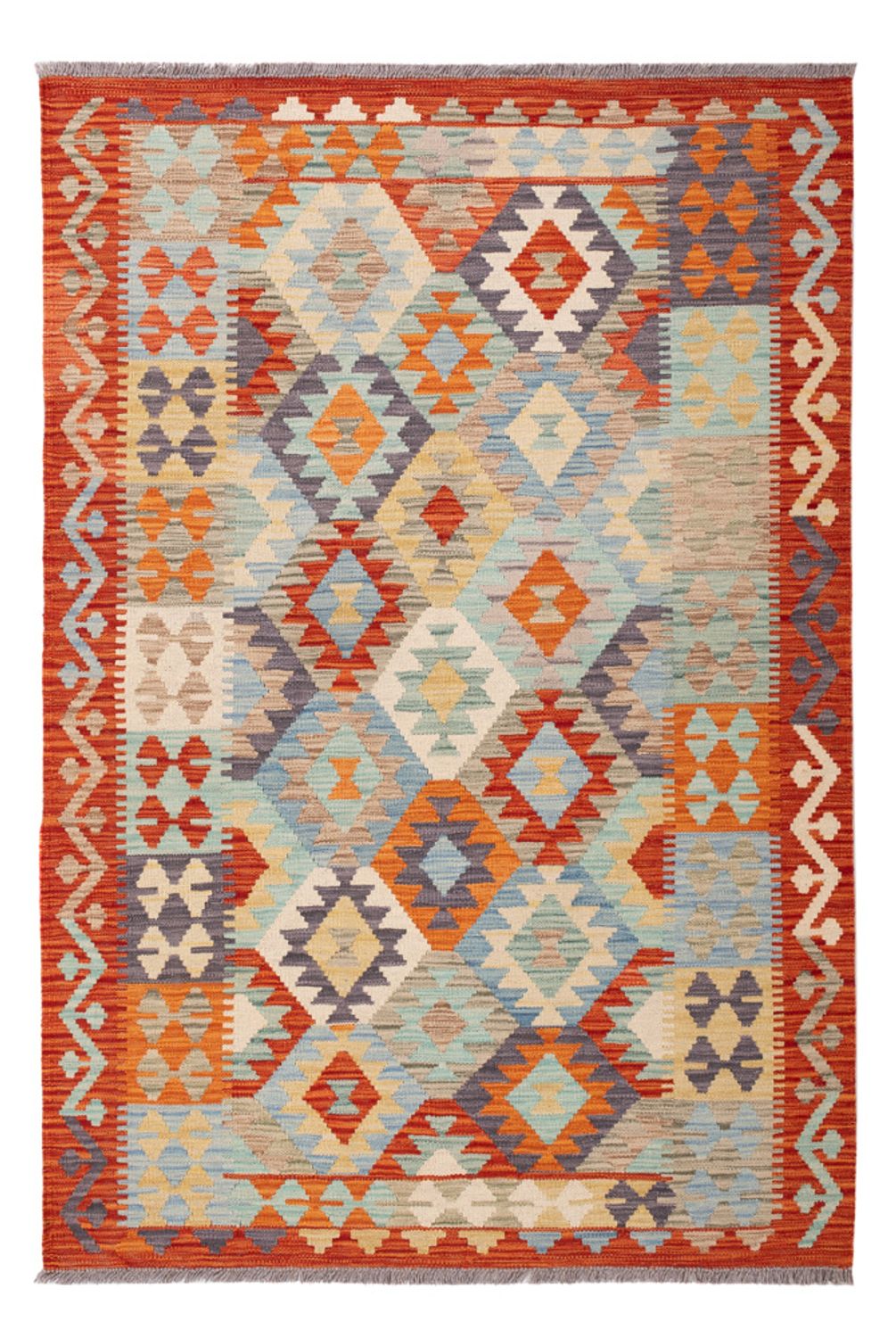 Kelim Rug - Splash - 181 x 120 cm - multicolored