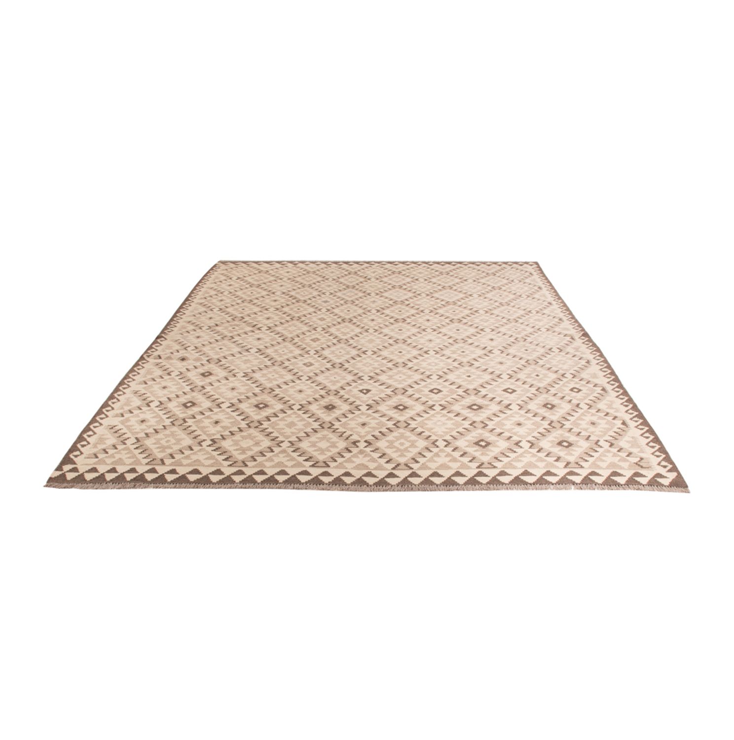 Kelim Rug - Splash - 291 x 208 cm - light grey