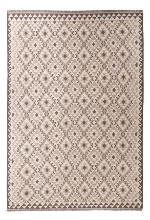 Kelim Rug - Splash - 290 x 202 cm - light grey