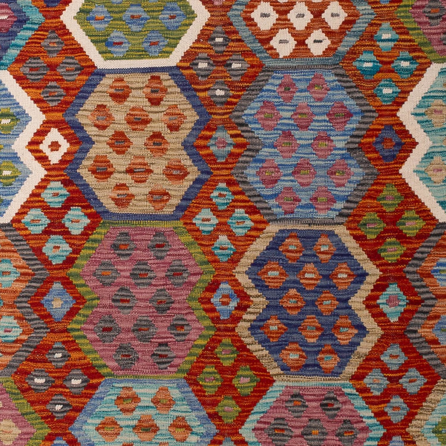 Kelim Rug - Splash - 292 x 214 cm - multicolored