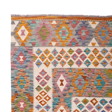 Kelim Rug - Splash - 301 x 203 cm - multicolored