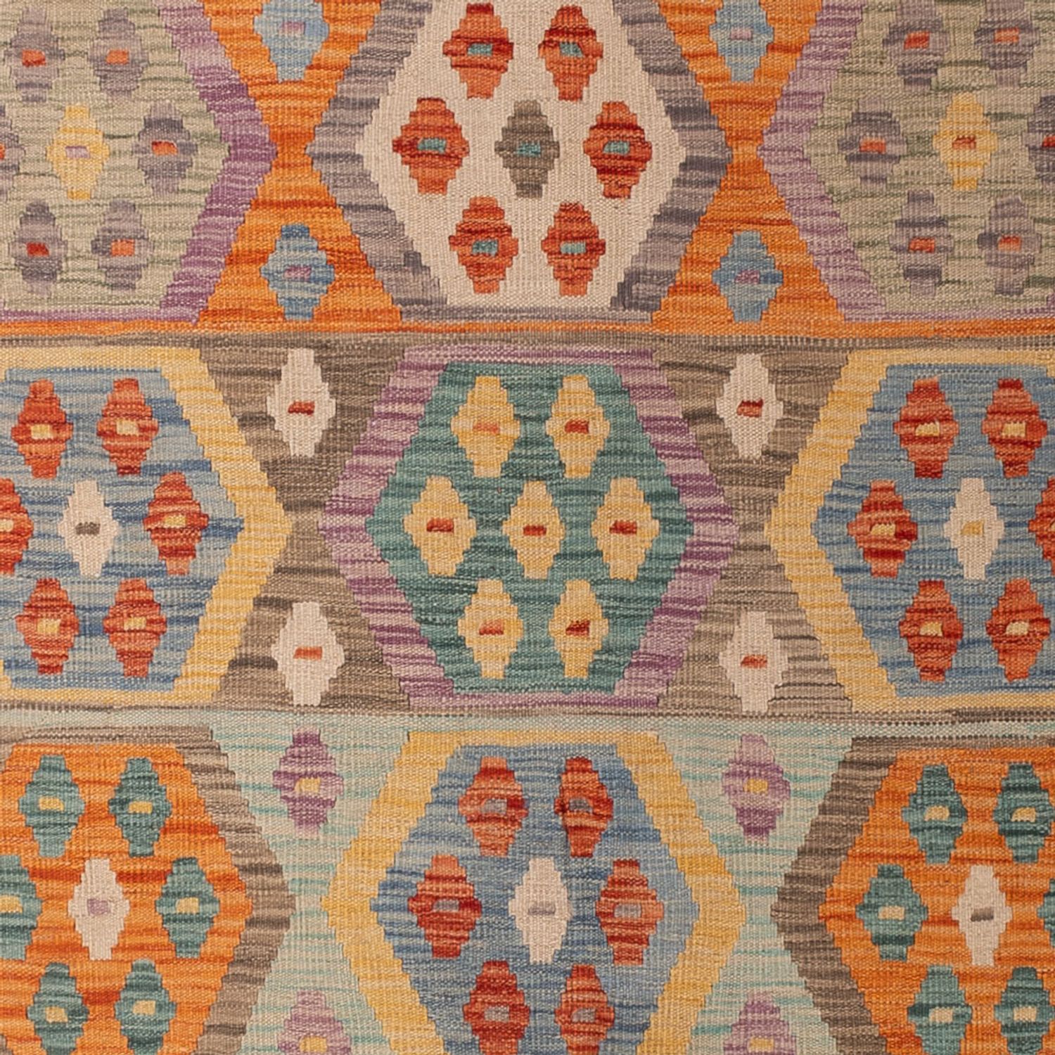 Kelim Rug - Splash - 294 x 203 cm - multicolored