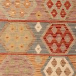 Kelim Rug - Splash - 194 x 117 cm - multicolored