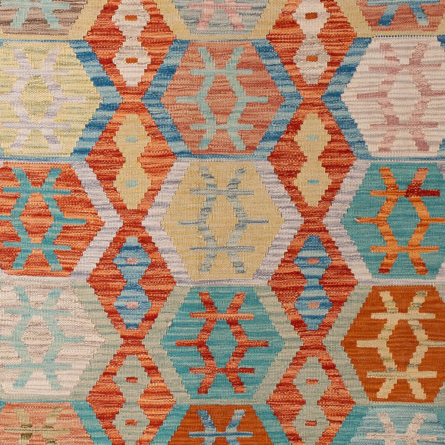 Kelim tapijt - Splash - 294 x 210 cm - veelkleurig