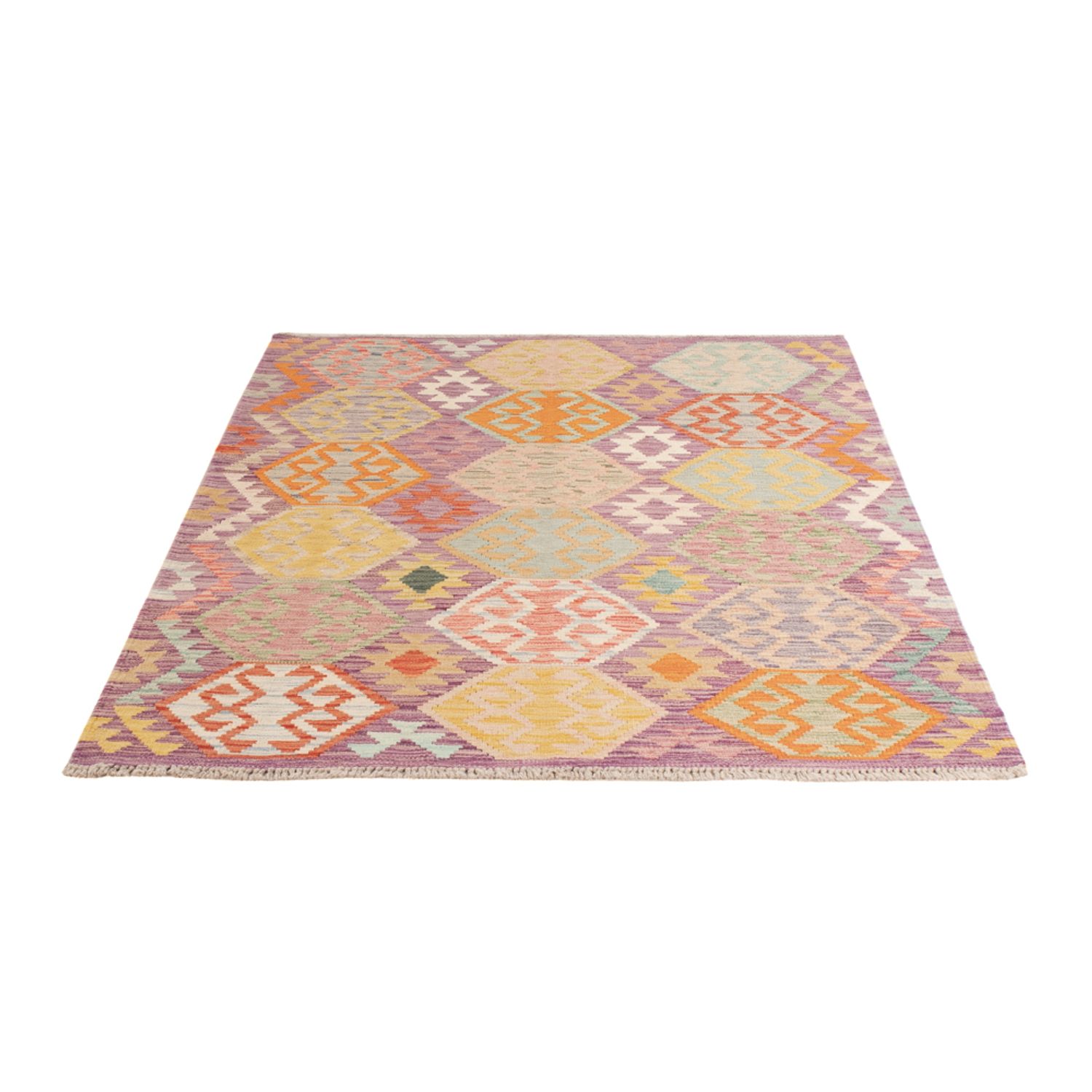 Kelimteppe - Splash - 172 x 122 cm - flerfarget