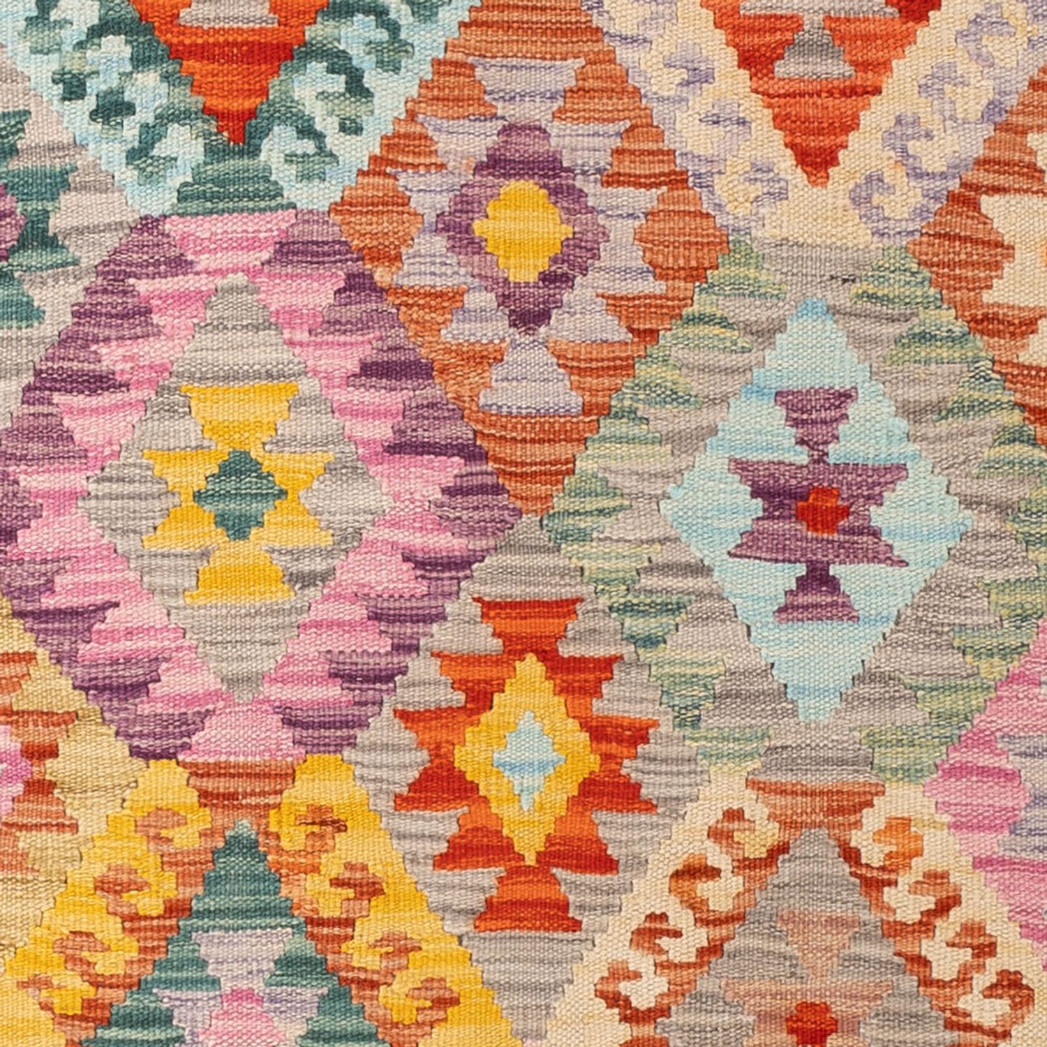 Kelim Rug - Splash - 171 x 133 cm - multicolored