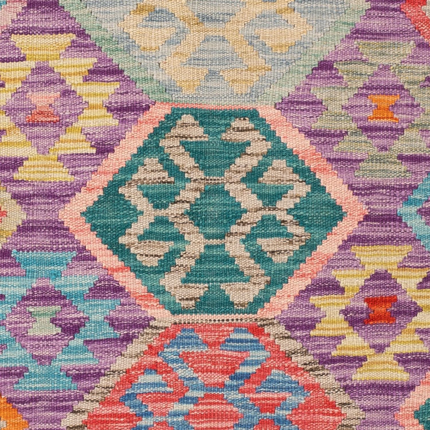 Kelim Rug - Splash - 173 x 124 cm - multicolored