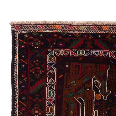 Løper Balutsj-teppe - 222 x 103 cm - mørk rød