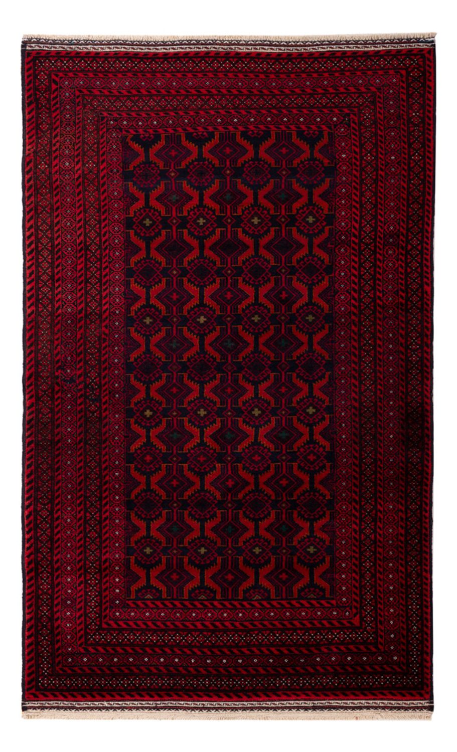 Balutsj-teppe - 180 x 107 cm - mørk rød