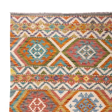 Kelim Rug - Splash - 304 x 209 cm - multicolored