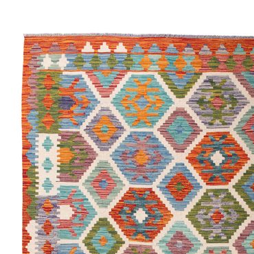 Kelim Rug - Splash - 296 x 204 cm - multicolored