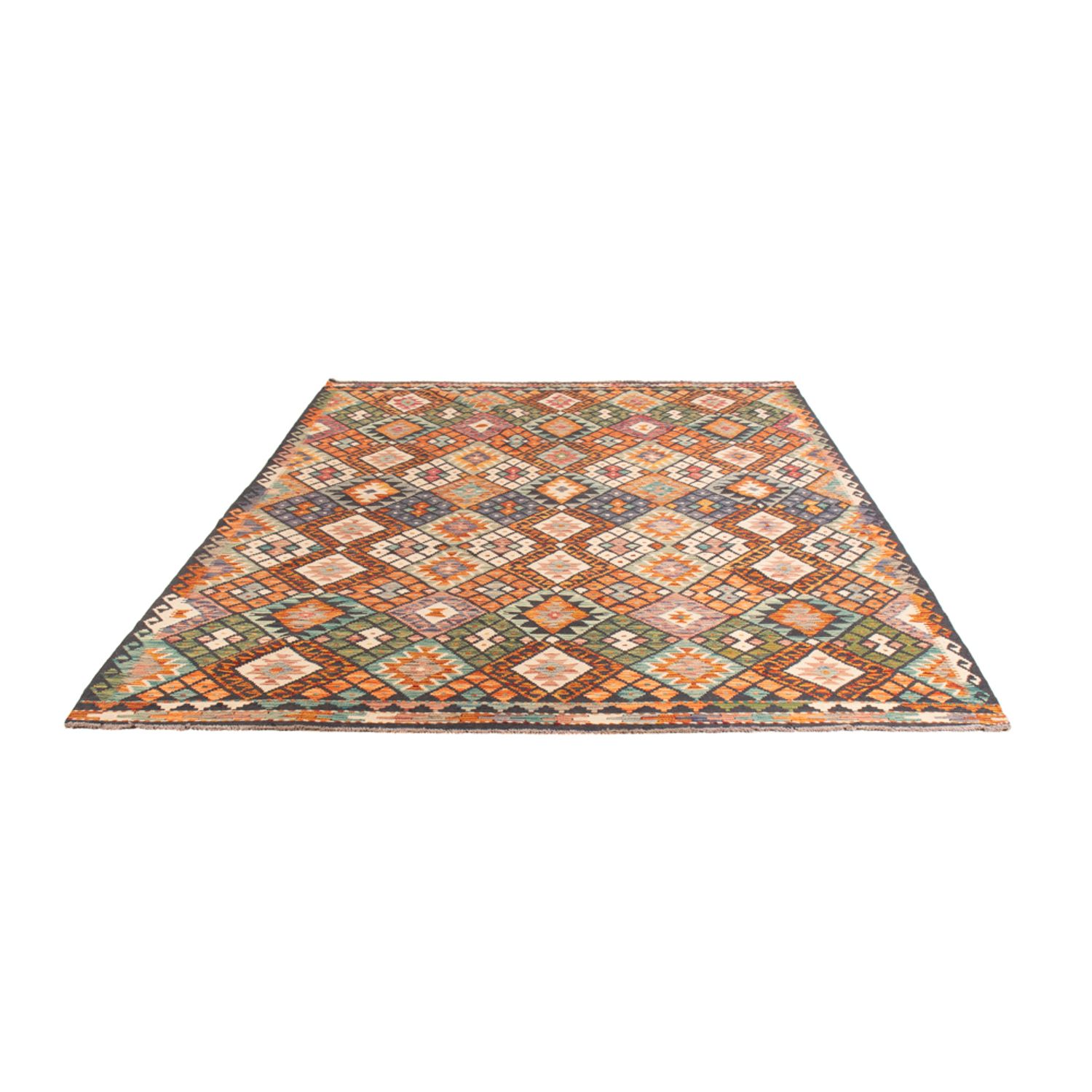 Kelim Rug - Splash - 290 x 206 cm - multicolored