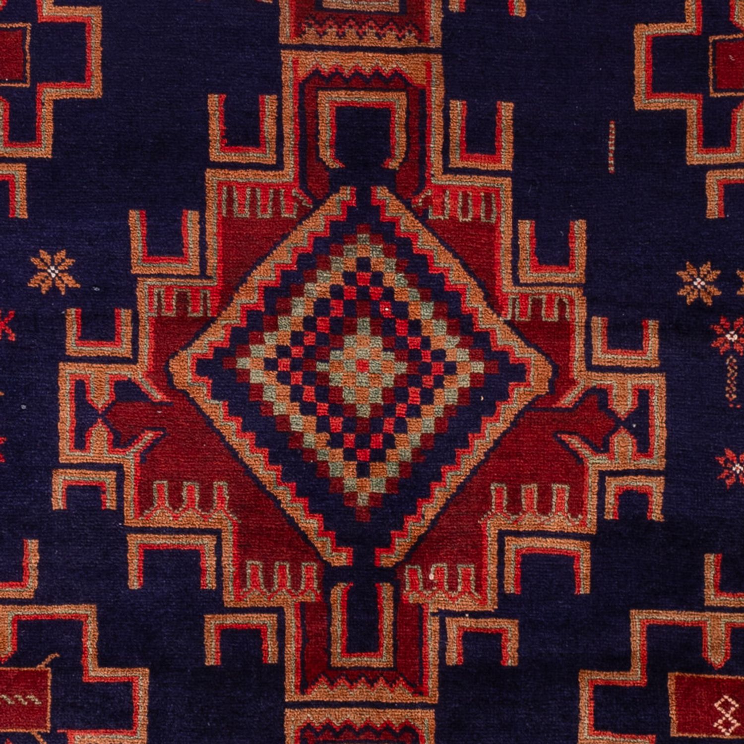 Belutsch Rug - 200 x 122 cm - dark red