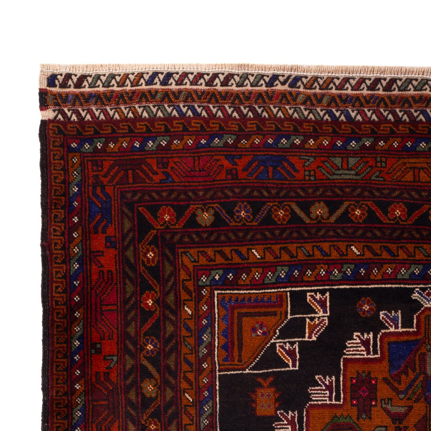 Belutsch Rug - 193 x 130 cm - dark red