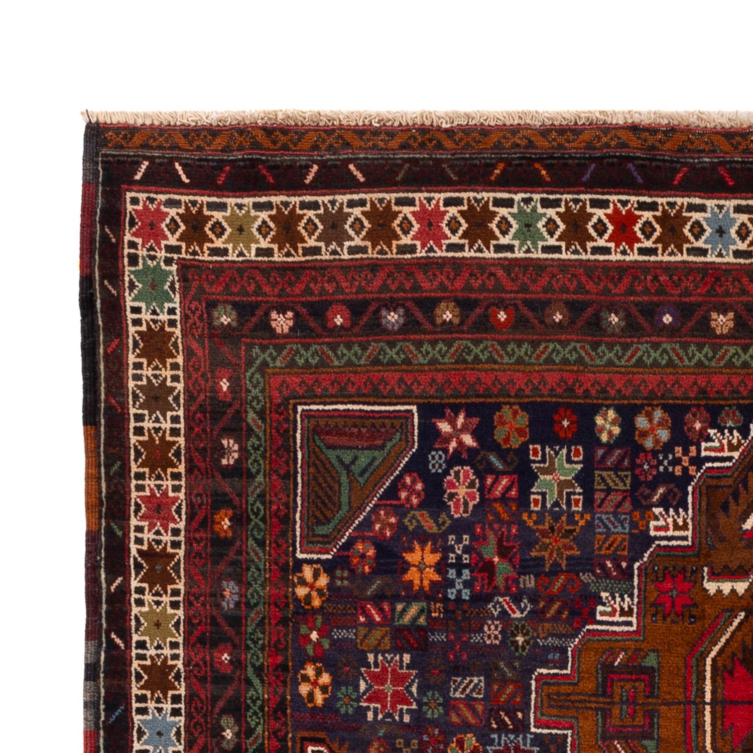 Belutsch Rug - 200 x 117 cm - dark red